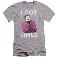 Batman Classic TV Series Got Jokes Men's Ultra-Soft 30/1 Cotton Slim Short-Sleeve T-Shirt