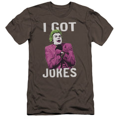 Batman Classic TV Series Got Jokes Men's Ultra-Soft 30/1 Cotton Slim Short-Sleeve T-Shirt