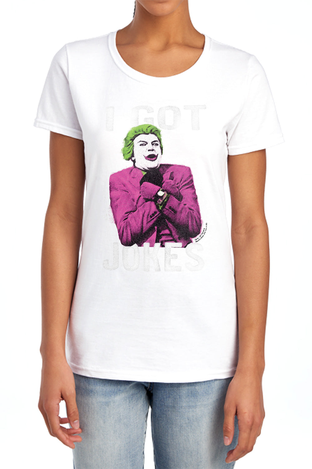 Batman Classic TV Series Got Jokes Women's 18/1 Cotton Short-Sleeve T-Shirt