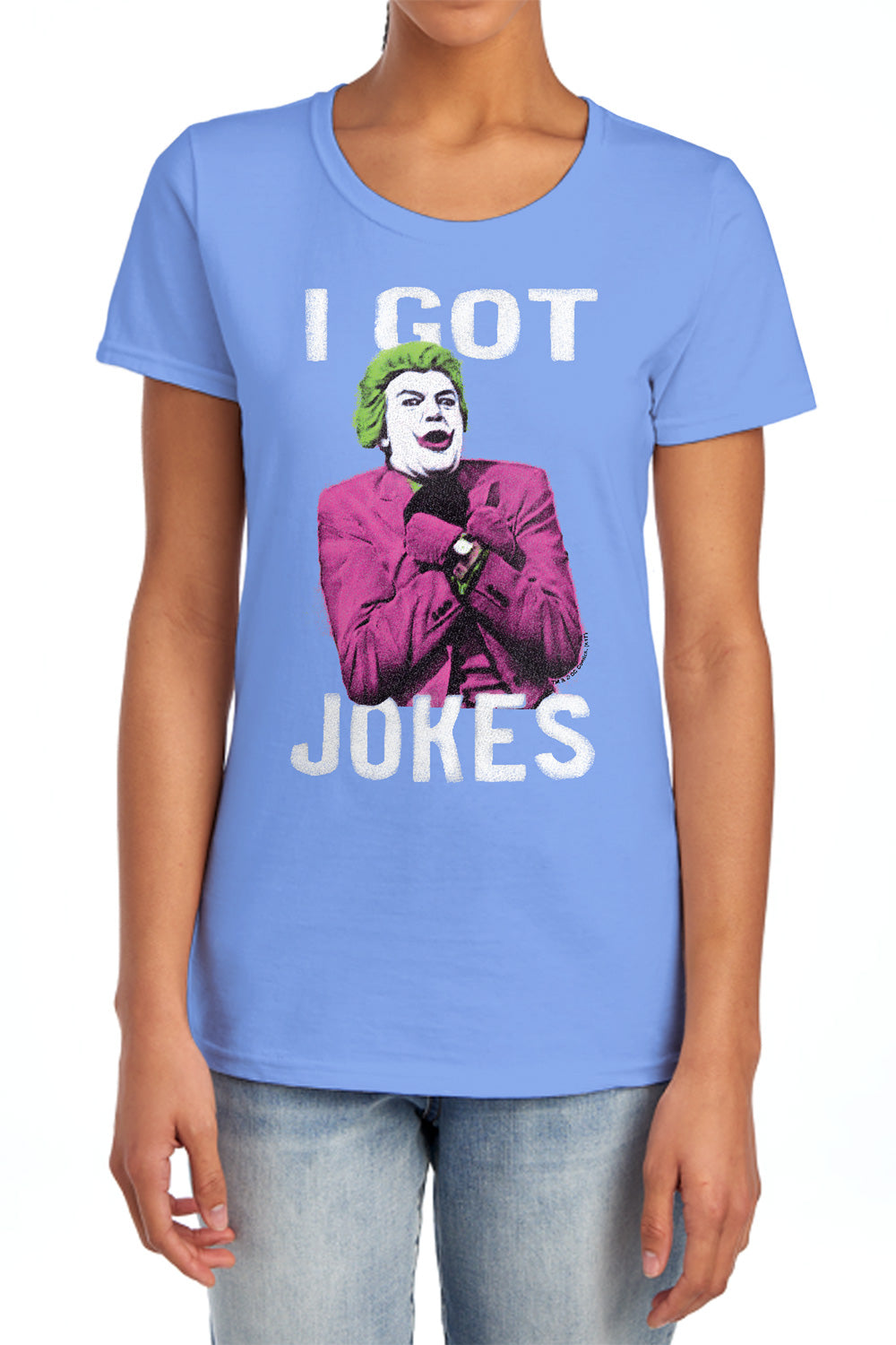 Batman Classic TV Series Got Jokes Women's 18/1 Cotton Short-Sleeve T-Shirt