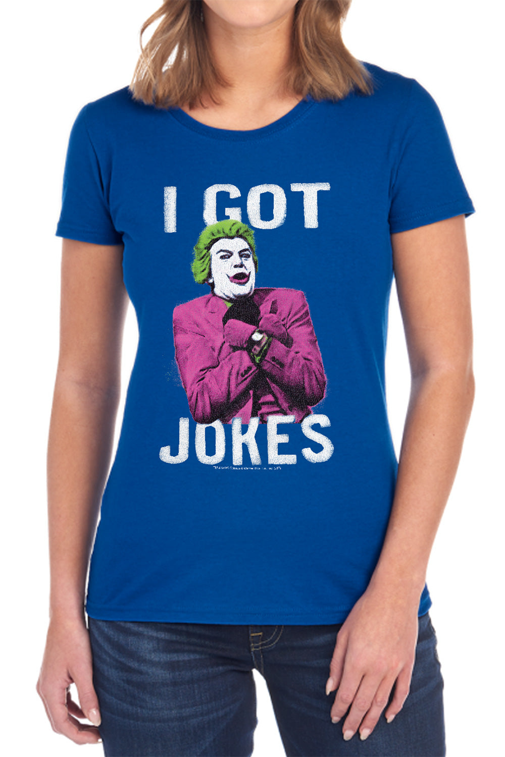 Batman Classic TV Series Got Jokes Women's 18/1 Cotton Short-Sleeve T-Shirt