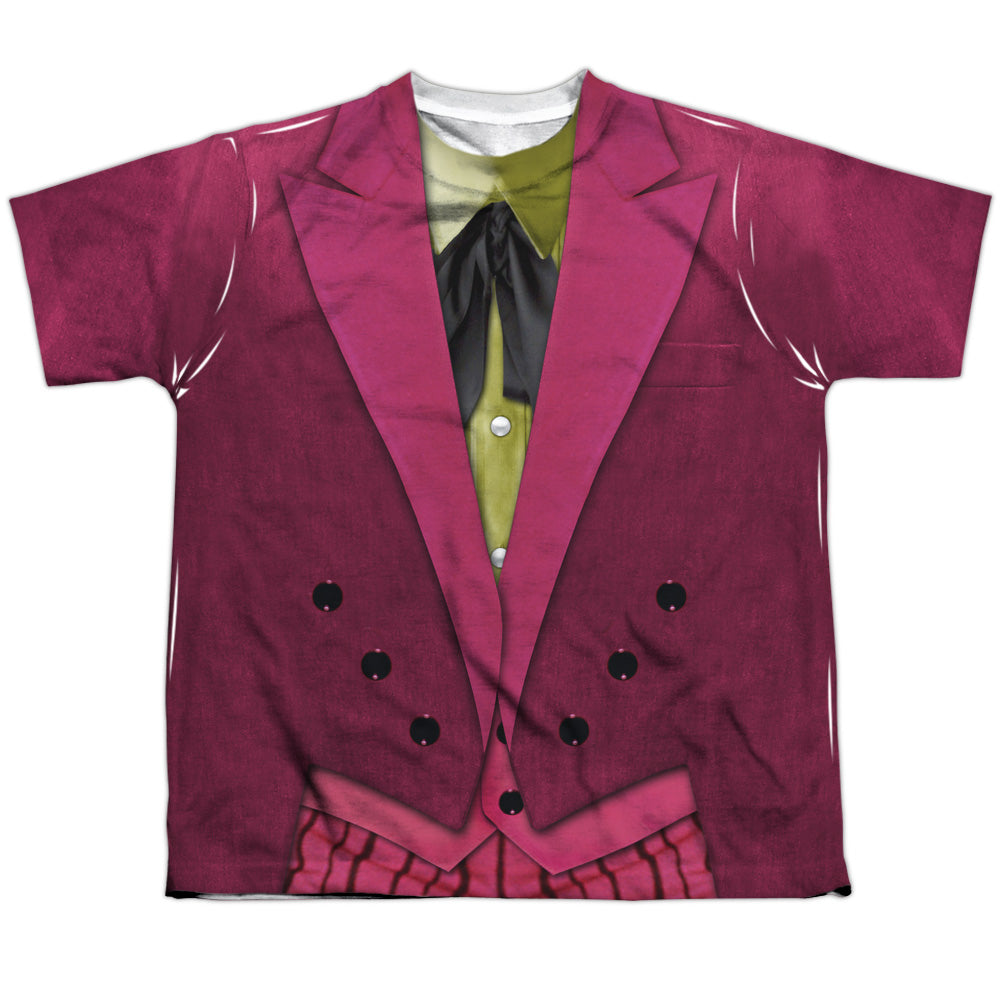Batman Classic TV Series Joker Uniform Youth Regular Fit Poly Short-Sleeve T-Shirt
