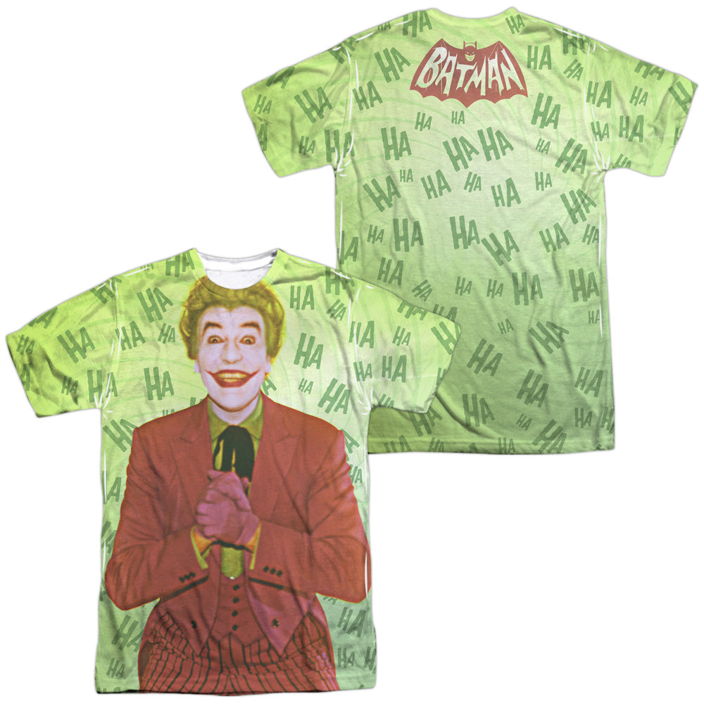 Batman Classic TV Series Jokes On You (Front/Back Print) Men's Regular Fit Polyester Short-Sleeve T-Shirt