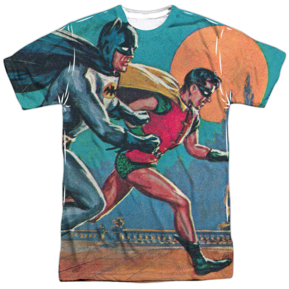 Batman Classic TV Series Lets Go Men's Regular Fit Polyester Short-Sleeve T-Shirt