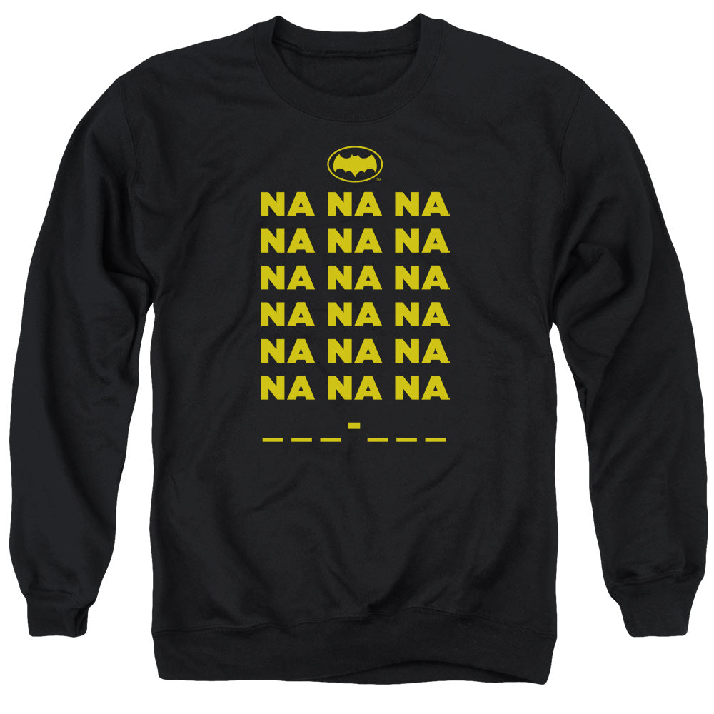 Batman Classic TV Series Na Na Na Men's Crewneck 50 50 Poly Long-Sleeve T-Shirt
