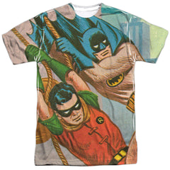 Batman Classic TV Series Nightly Patrol Men's Regular Fit Polyester Short-Sleeve T-Shirt