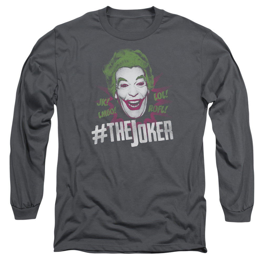 Batman Classic TV Series #Joker Men's 18/1 Cotton Long-Sleeve T-Shirt