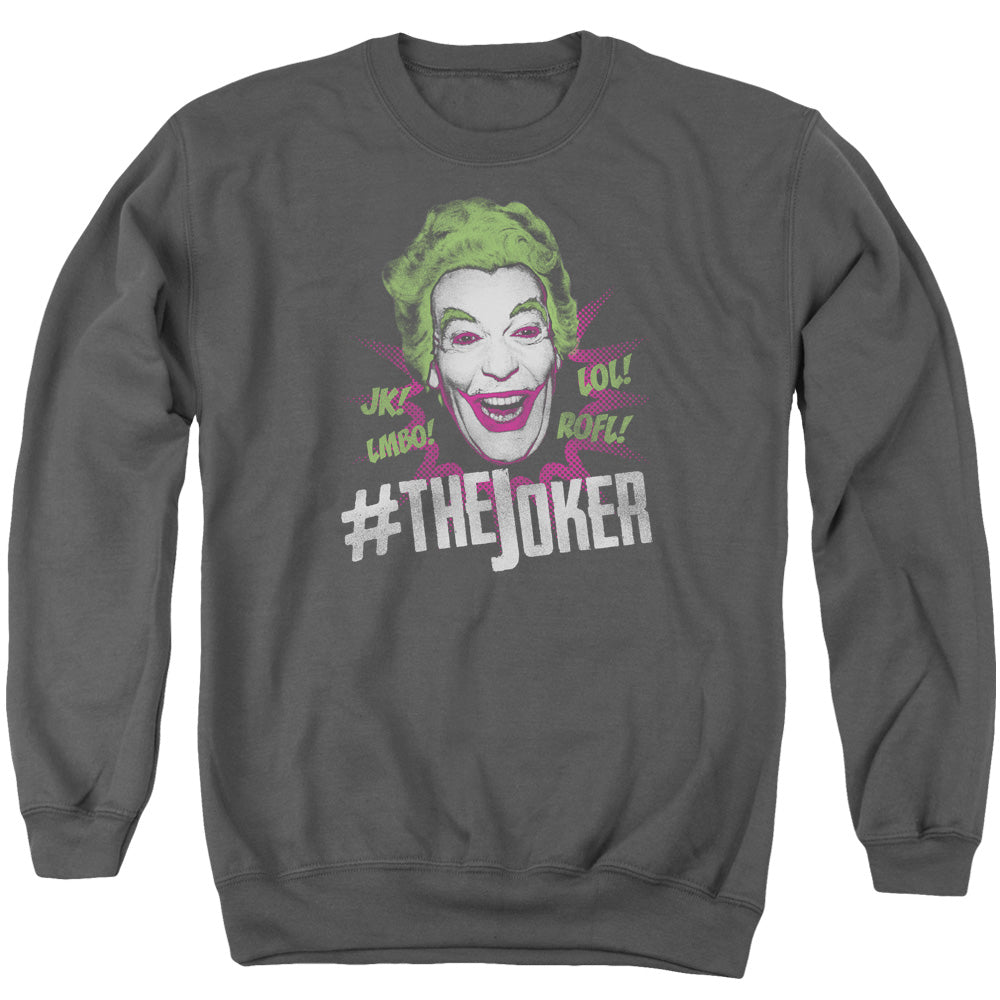 Batman Classic TV Series #Joker Men's Crewneck 50 50 Poly Long-Sleeve T-Shirt