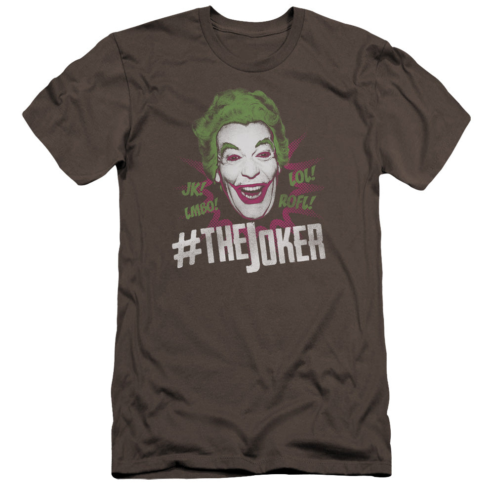 Batman Classic TV Series #Joker Men's Ultra-Soft 30/1 Cotton Slim Short-Sleeve T-Shirt