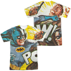 Batman Classic TV Series On The Chin (Front/Back Print) Men's Regular Fit Polyester Short-Sleeve T-Shirt