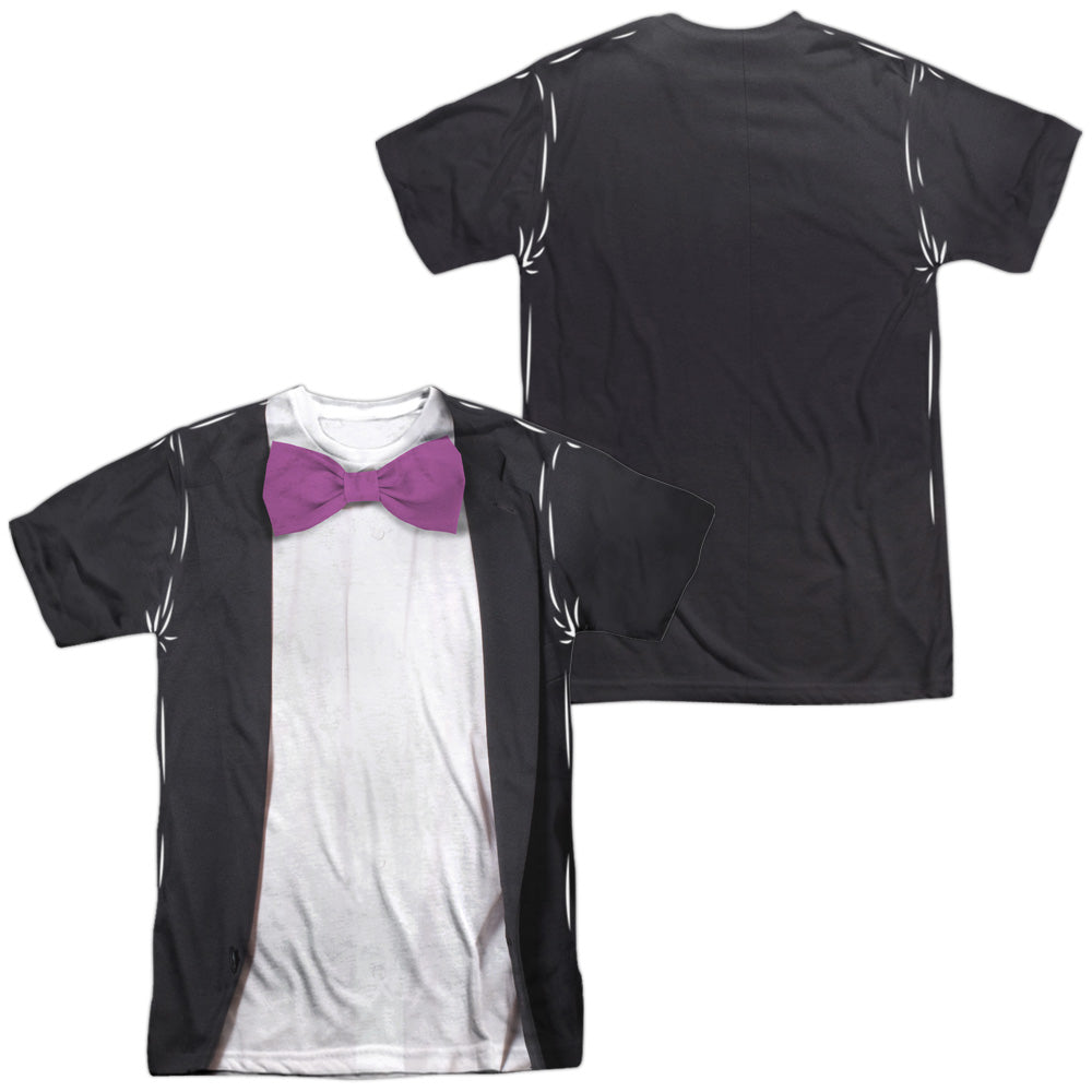 Batman Classic TV Series Penguin Uniform (Front/Back Print) Men's Regular Fit Polyester Short-Sleeve T-Shirt
