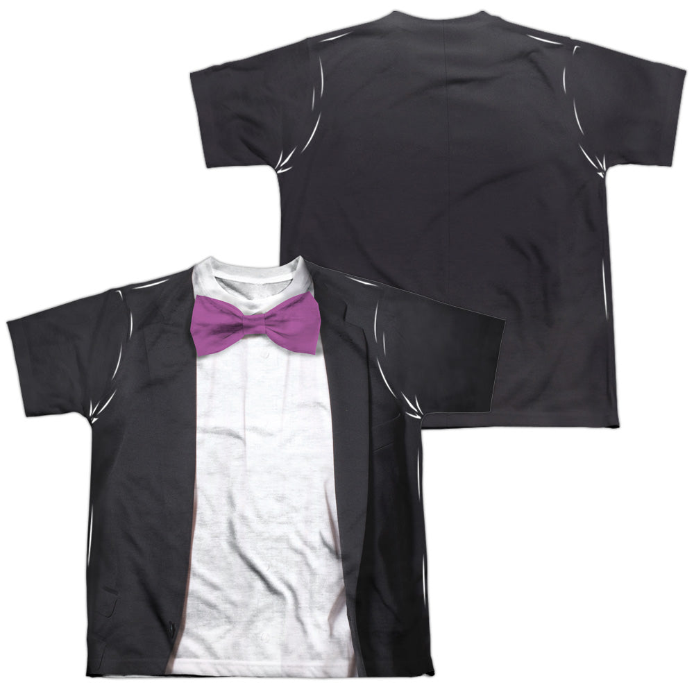 Batman Classic TV Series Penguin Uniform (Front/Back Print) Youth Regular Fit Poly Short-Sleeve T-Shirt
