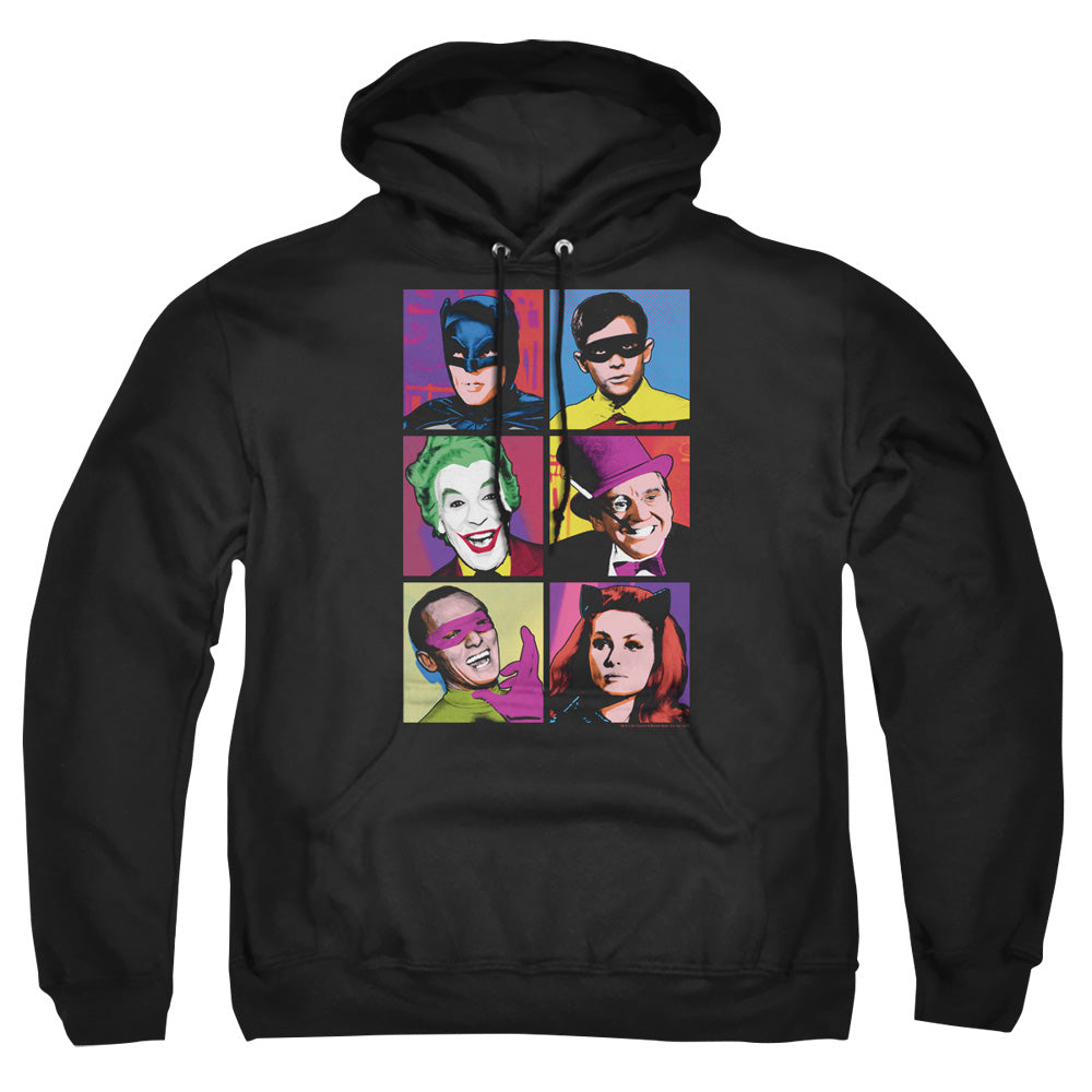 Batman Classic TV Series Pop Cast Men's Pull-Over 75 25 Poly Hoodie