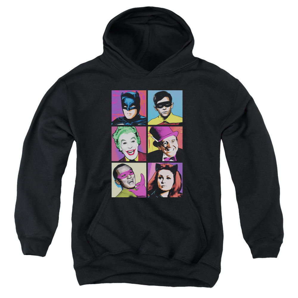 Batman Classic TV Series Pop Cast Youth Cotton Poly Pull-Over Hoodie
