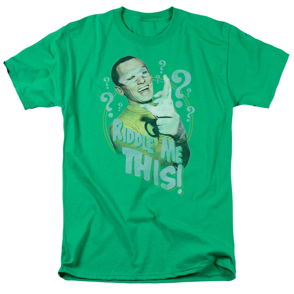 Batman Classic TV Series Riddle Me This Men's 18/1 Cotton Short-Sleeve T-Shirt