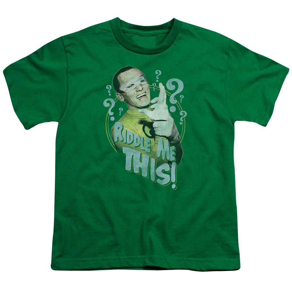 Batman Classic TV Series Riddle Me This Youth 18/1 100% Cotton Short-Sleeve T-Shirt
