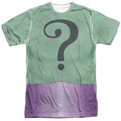 Batman Classic TV Series Riddler Uniform Men's Regular Fit Polyester Short-Sleeve T-Shirt
