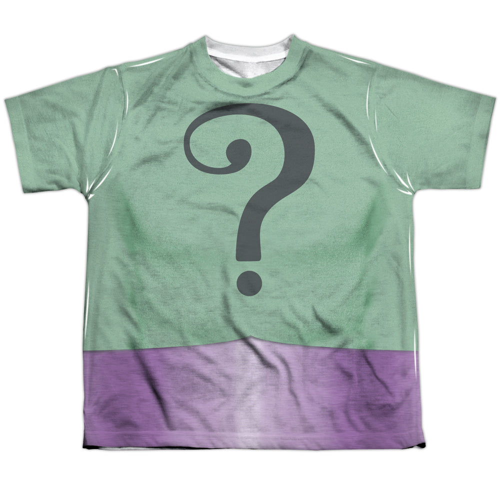Batman Classic TV Series Riddler Uniform Youth Regular Fit Poly Short-Sleeve T-Shirt