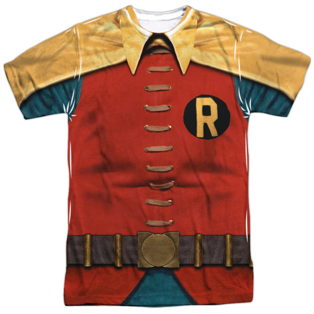 Batman Classic TV Series Robin Costume Men's Regular Fit Polyester Short-Sleeve T-Shirt