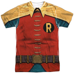 Batman Classic TV Series Robin Costume Men's Regular Fit Polyester Short-Sleeve T-Shirt