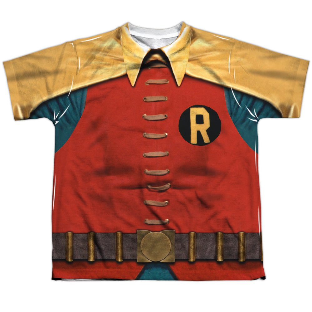 Batman Classic TV Series Robin Costume Youth Regular Fit Poly Short-Sleeve T-Shirt