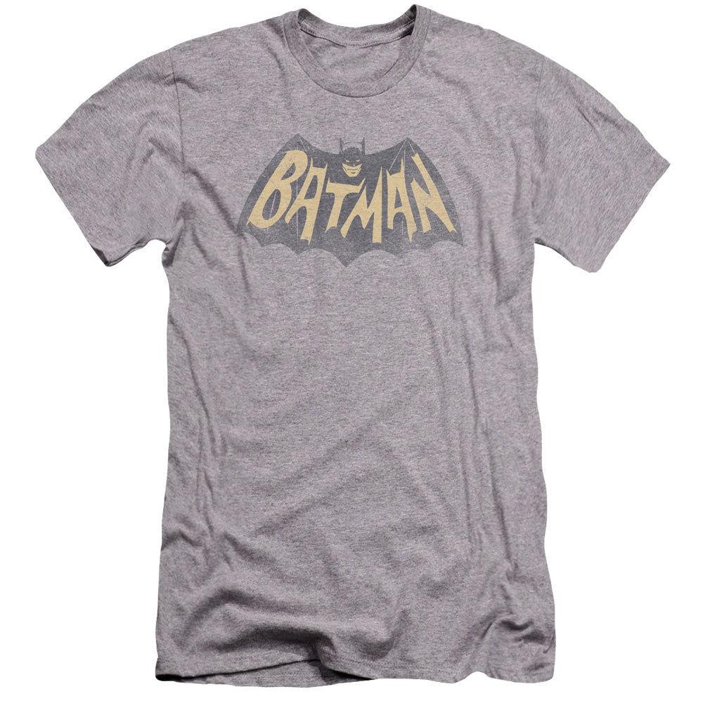 Batman Classic TV Series Show Logo Men's Ultra-Soft 30/1 Cotton Slim Short-Sleeve T-Shirt