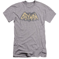 Batman Classic TV Series Show Logo Men's Ultra-Soft 30/1 Cotton Slim Short-Sleeve T-Shirt