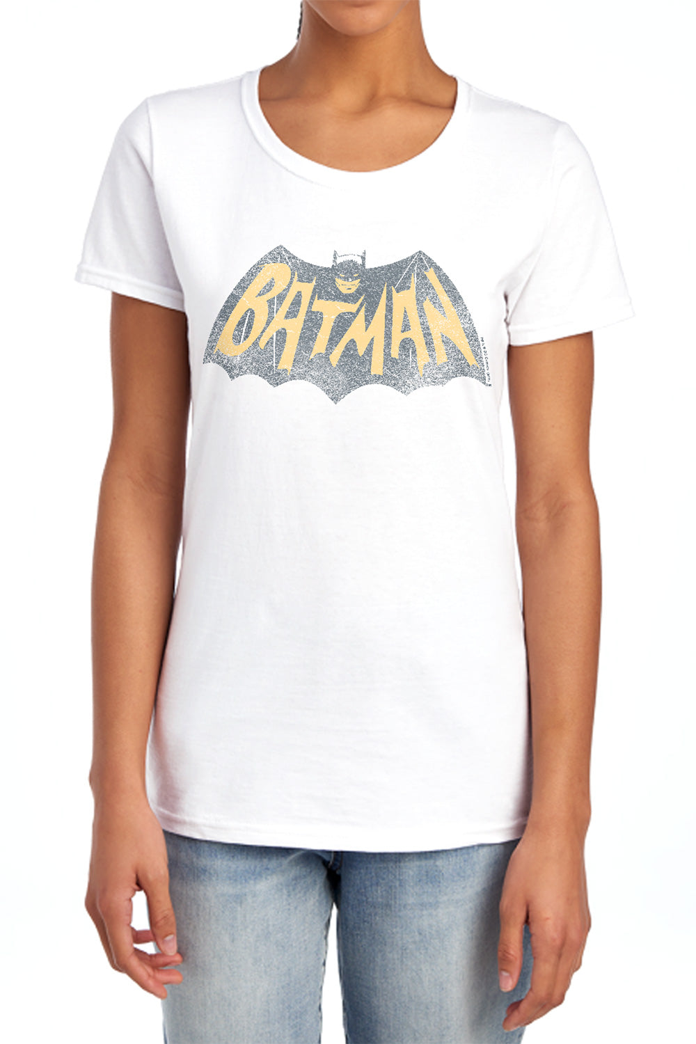 Batman Classic TV Series Show Logo Women's 18/1 Cotton Short-Sleeve T-Shirt
