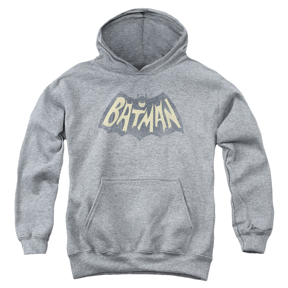 Batman Classic TV Series Show Logo Youth Cotton Poly Pull-Over Hoodie