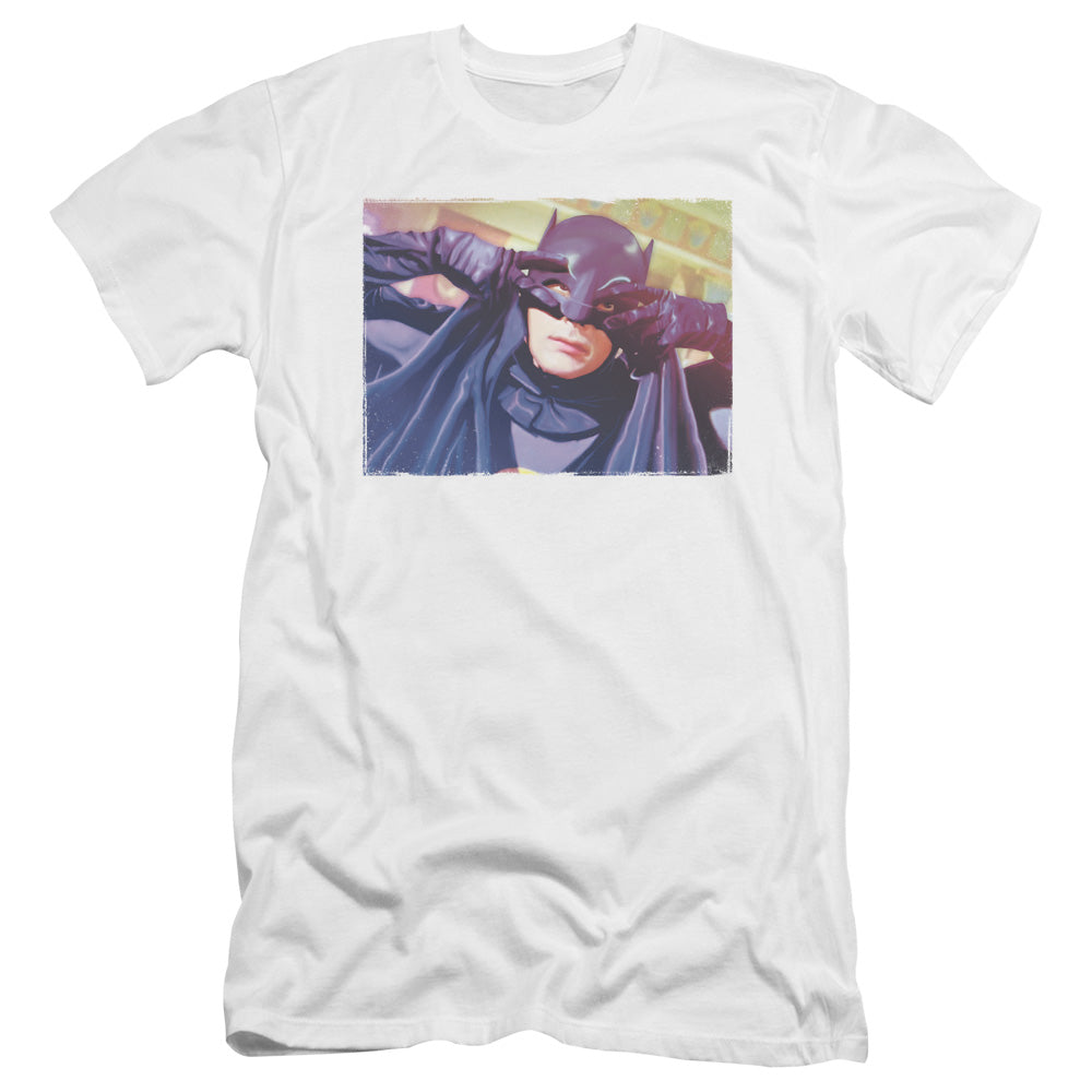 Batman Classic TV Series Smooth Groove Men's Ultra-Soft 30/1 Cotton Slim Short-Sleeve T-Shirt