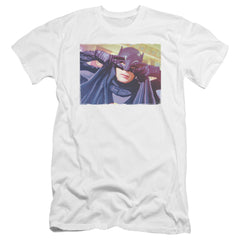 Batman Classic TV Series Smooth Groove Men's Ultra-Soft 30/1 Cotton Slim Short-Sleeve T-Shirt