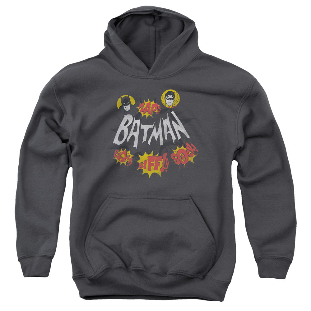 Batman Classic TV Series Sound Effects Youth Cotton Poly Pull-Over Hoodie
