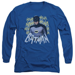 Batman Classic TV Series Theme Song Men's 18/1 Cotton Long-Sleeve T-Shirt