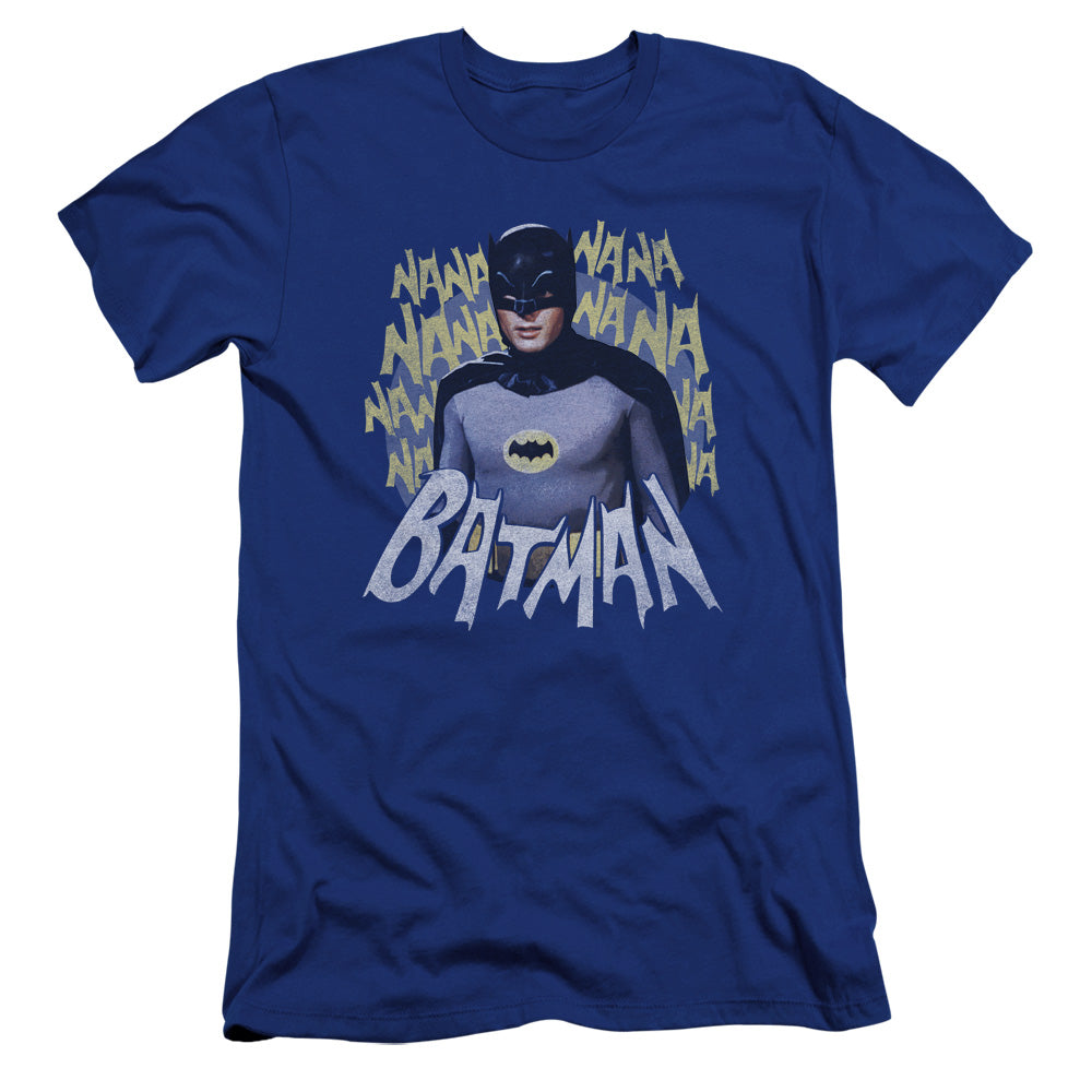 Batman Classic TV Series Theme Song Men's Ultra-Soft 30/1 Cotton Slim Short-Sleeve T-Shirt