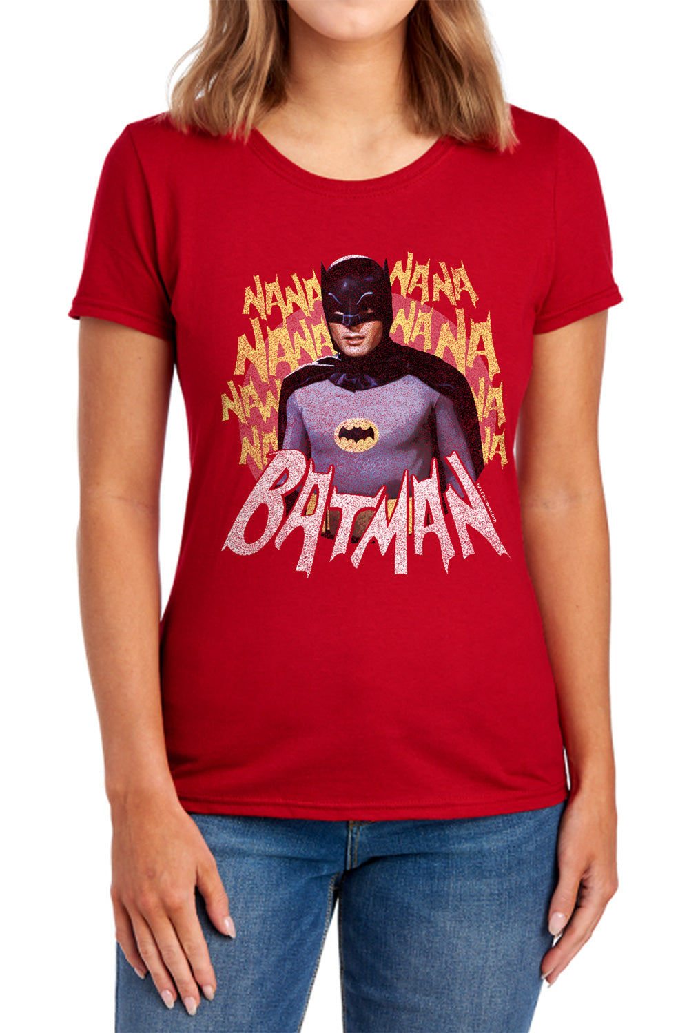 Batman Classic TV Series Theme Song Women's 18/1 Cotton Short-Sleeve T-Shirt