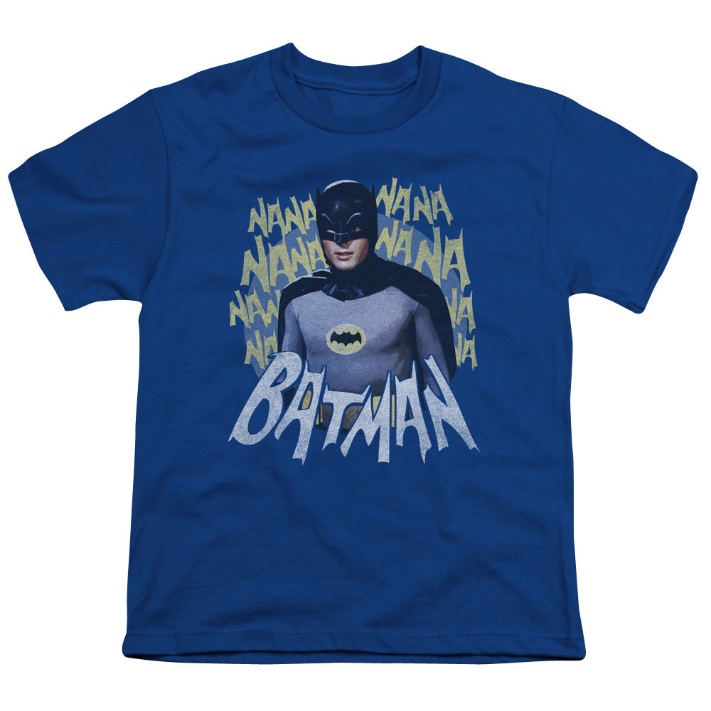 Batman Classic TV Series Theme Song Youth 18/1 100% Cotton Short-Sleeve T-Shirt