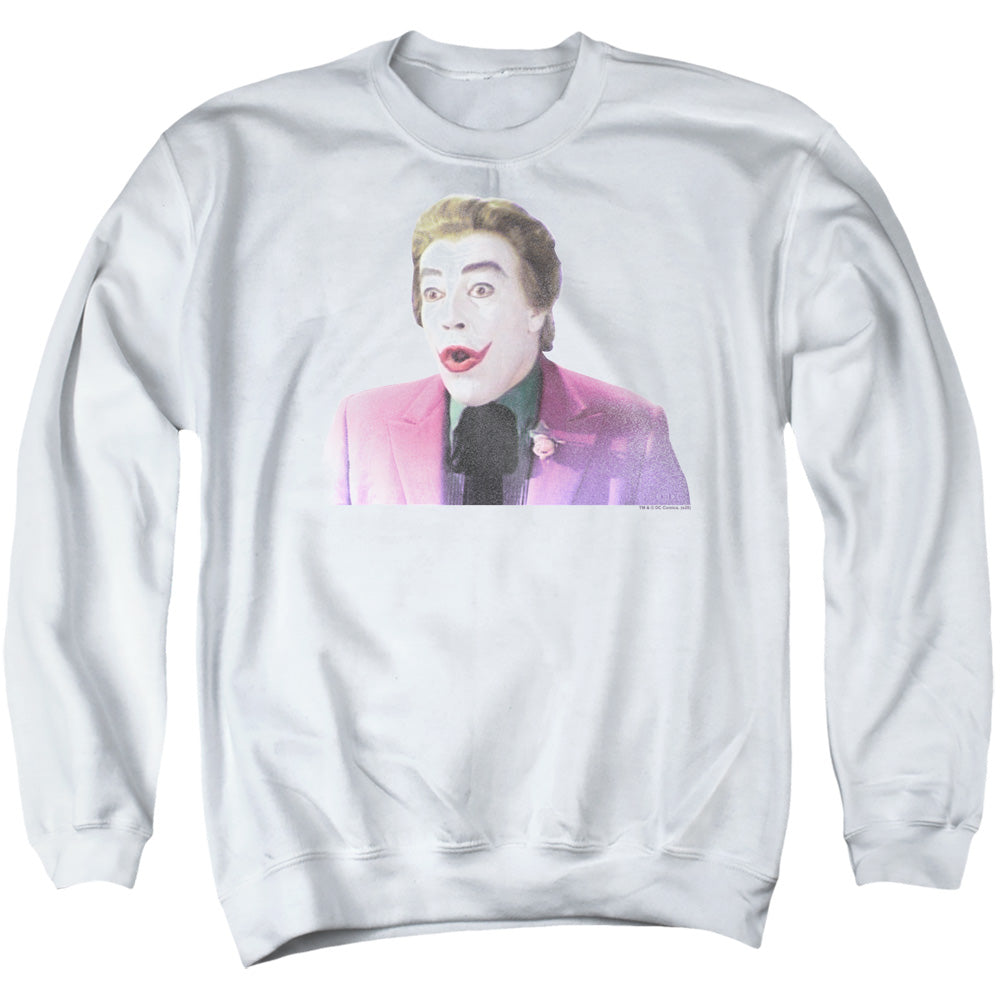 Batman Classic TV Series Thrilled Men's Crewneck 50 50 Poly Long-Sleeve T-Shirt