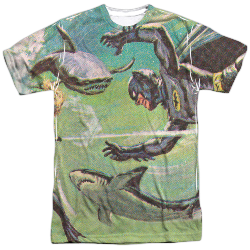 Batman Classic TV Series Underwater Men's Regular Fit Polyester Short-Sleeve T-Shirt