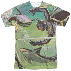 Batman Classic TV Series Underwater Men's Regular Fit Polyester Short-Sleeve T-Shirt