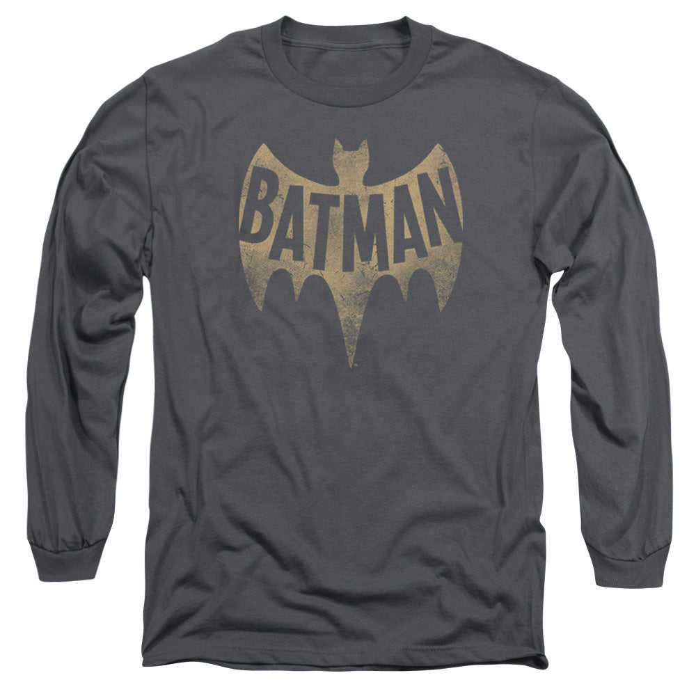 Batman Classic TV Series Vintage Logo Men's 18/1 Cotton Long-Sleeve T-Shirt