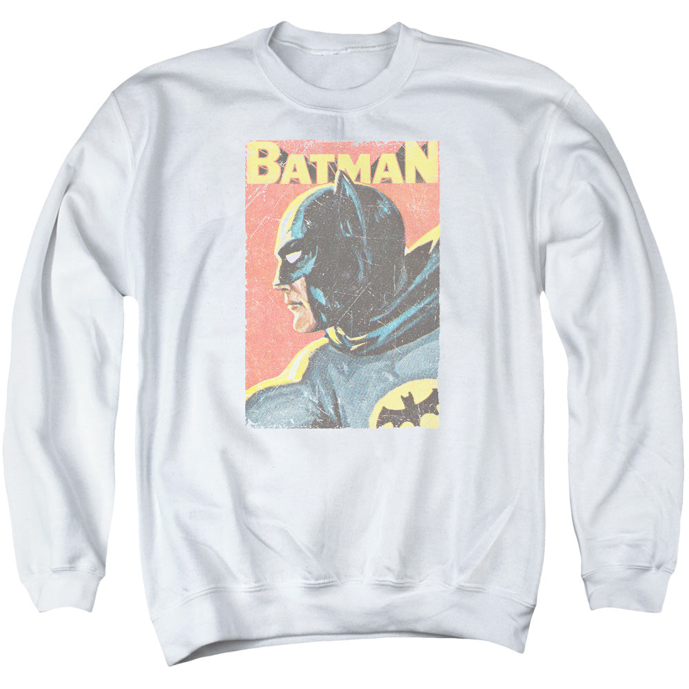 Batman Classic TV Series Vintman Men's Crewneck 50 50 Poly Long-Sleeve T-Shirt