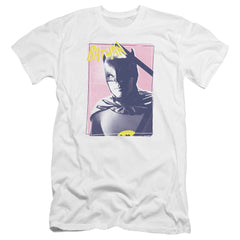 Batman Classic TV Series Wayne 80S Men's Ultra-Soft 30/1 Cotton Slim Short-Sleeve T-Shirt
