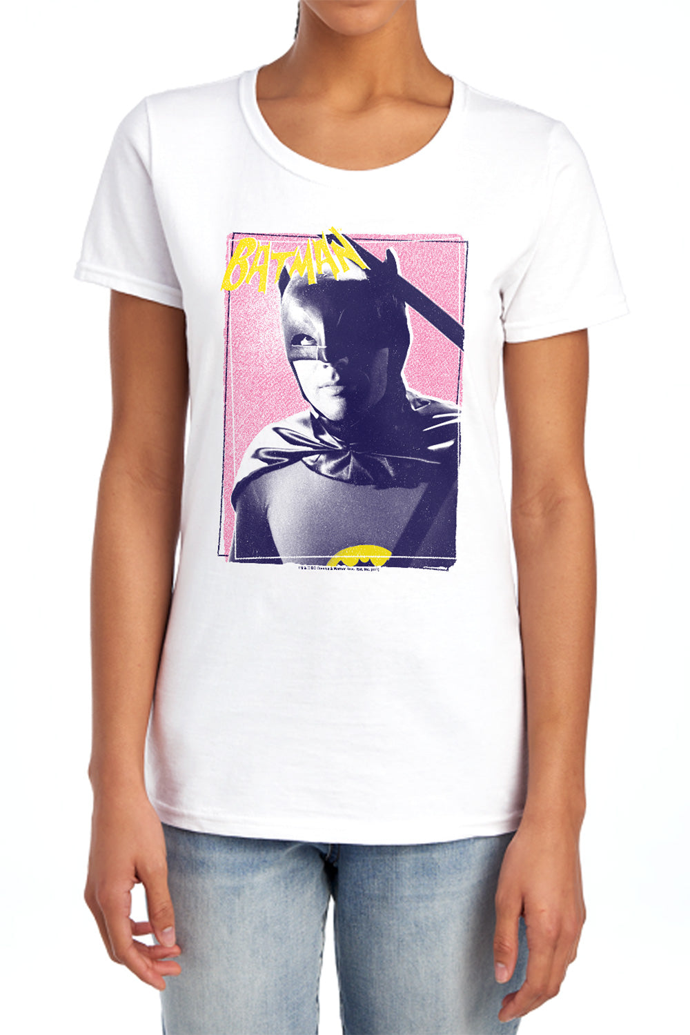 Batman Classic TV Series Wayne 80S Women's 18/1 Cotton Short-Sleeve T-Shirt