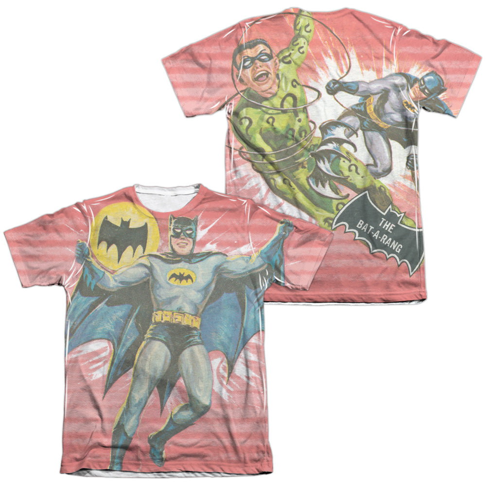 Batman Classic TV Series Wrong Question (Front/Back Print) Men's Regular Fit Poly Cotton Short-Sleeve T-Shirt