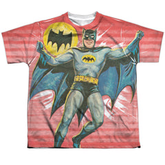 Batman Classic TV Series Wrong Question Youth Regular Fit Poly Short-Sleeve T-Shirt