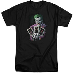 Batman Comics 3 Of A Kind Men's 18/1 Tall Cotton Short-Sleeve T-Shirt