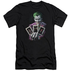 Batman Comics 3 Of A Kind Men's Ultra-Soft 30/1 Cotton Slim Short-Sleeve T-Shirt