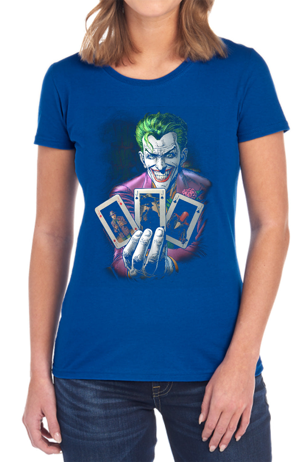 Batman Comics 3 Of A Kind Women's 18/1 Cotton Short-Sleeve T-Shirt