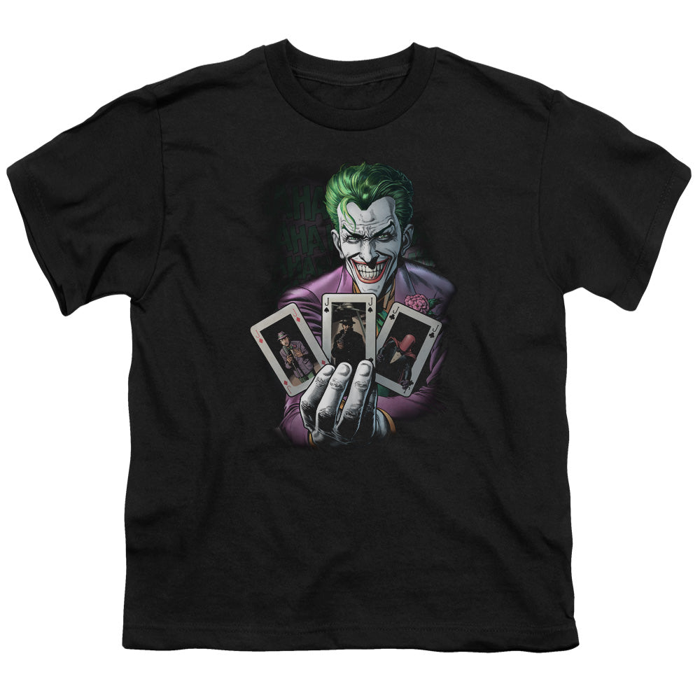 Batman Comics 3 Of A Kind Youth 18/1 100% Cotton Short-Sleeve T-Shirt