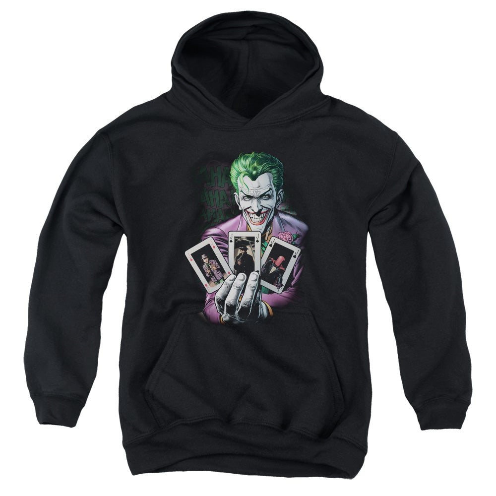 Batman Comics 3 Of A Kind Youth Cotton Poly Pull-Over Hoodie